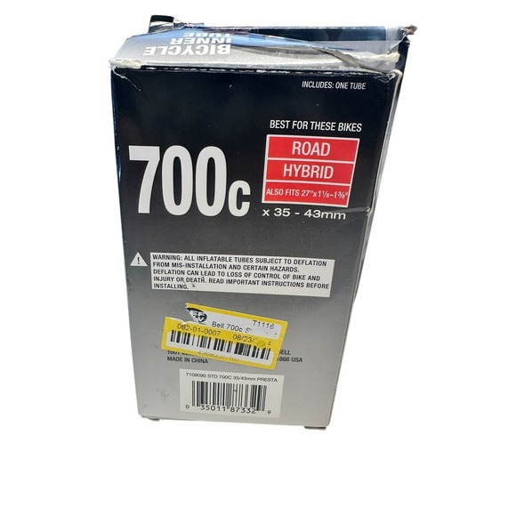 Bell STANDARD Tube 700 x 35/43c - Picture 1 of 2
